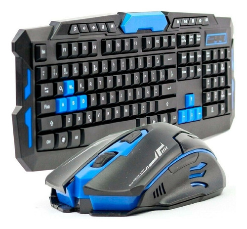 Kit Gamer Teclado Y Mouse Setup Inalambrico Pc Profesional