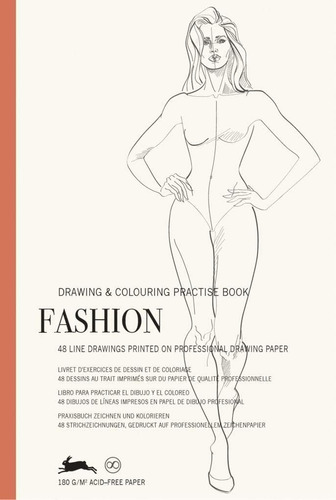 Libro: Fashion: Drawing & Colouring Practise Book (multiling