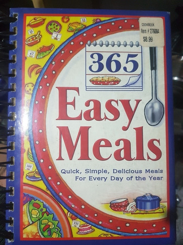 365 Recetas Fáciles En Inglés: Libro De Cocina