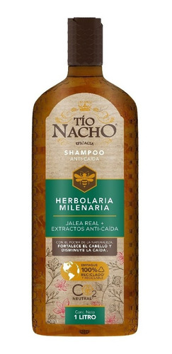 Tío Nacho Shampoo Anti Caída Herbolaria Milenaria 1l