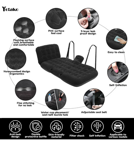 Colchón De Aire Del Automóvil Yotako, Cama De Automóvil Mejo