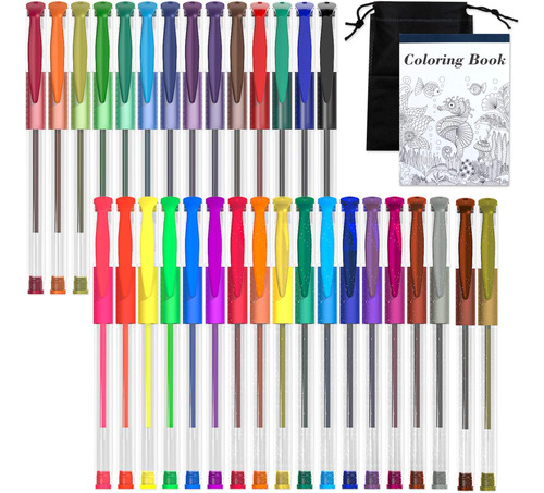 Shuttle Art Bolígrafos Gel, Juego Bolígrafos Gel 32 Colores