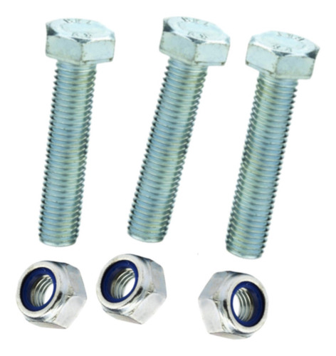 Parafuso Sextavado 1/4 X 1.1/4 Unc Com Porca Trava 50