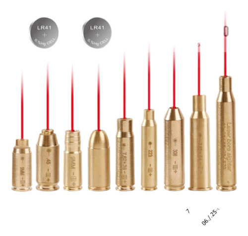 Munição Laser Colimador Ajuste Mira .9mm 9mm 9 Mm