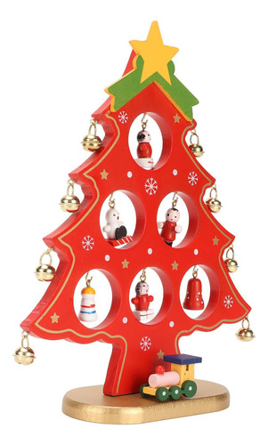 Árbol De Navidad De Madera, Decoración De Mesa, Escritorio,