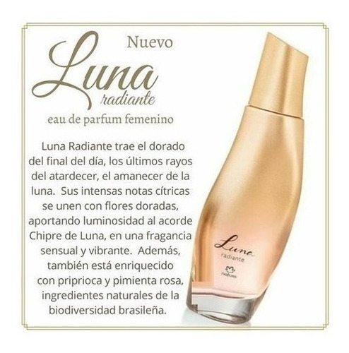Natura Luna Radiante Perfume Eau De Toilette Femenino 75ml