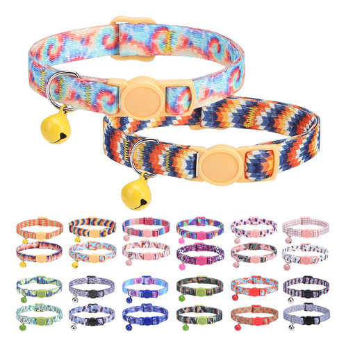 Dillybud Collares De Gato Separables Para Gatos De Niña Y N