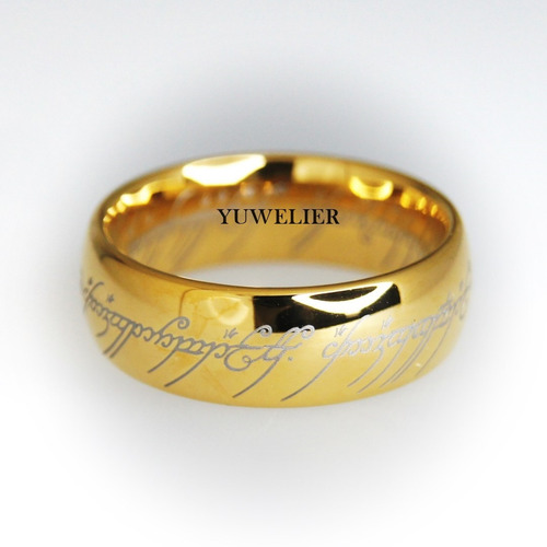 Anillo Señor De Los Anillos Réplica Increíble De Tungsteno