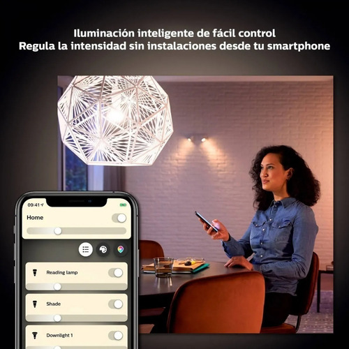 Lampara Philips Hue Single Bulb E27 Blanco Calido X 1 Unidad