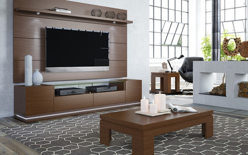Mueble Tv Con Panel Oculta Cable  Ref: Livo 4.0 Lacado  