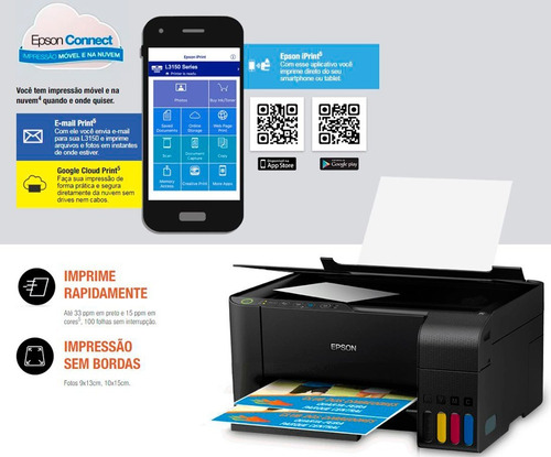 Multifuncional Epson L3150 Copiadora Ecotank