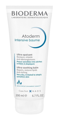 Imagen 1 de 3 de Crema Ultranutritiva Bioderma Atoderm Intensive Baume 200ml