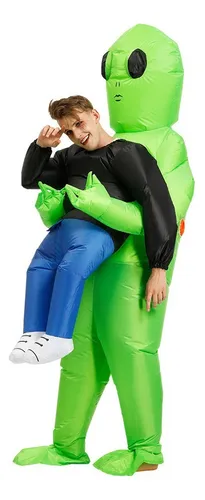comprar - Traje Disfraz Inflable Alien Mujer Hombre Halloween Navidad,