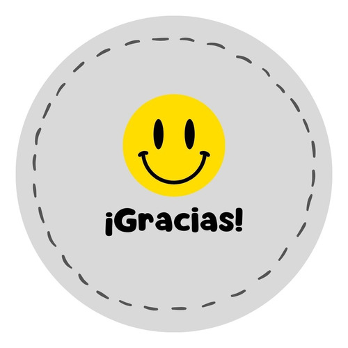 100 Stickers Gracias Por Tu Compra Para Negocios 4x4 Cm