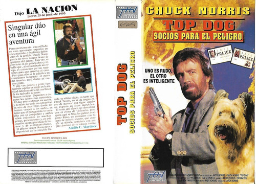 Top Dog Vhs Chuck Norris Michele Lamar Richards 1995