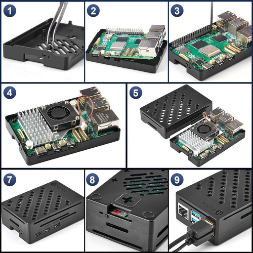 Kit Rastech Para Raspberry Pi 5 De 8 Gb De Ram Con Funda Par