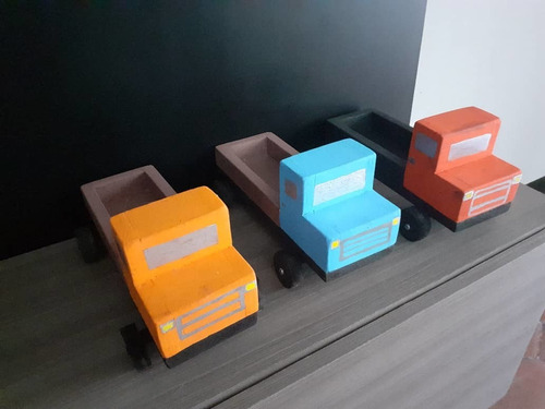 Imagen 2 de 4 de Carritos De Madera. Juguete Artesanal.