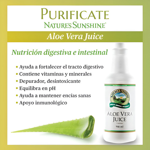 Jugo De Aloe Vera De Nature's Sunshine