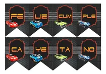 Comprar Cumple Hotwheels, Banderín Hotwheels Imprimible 