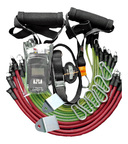 Imagem 2 de 10 de Elásticos Fittogo Cord 115 + Dinamômetro- Revestido (seguro)