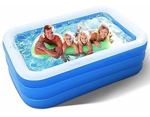 Piscina Inflable Rectangular 260x175x51cm Para Niños Verano