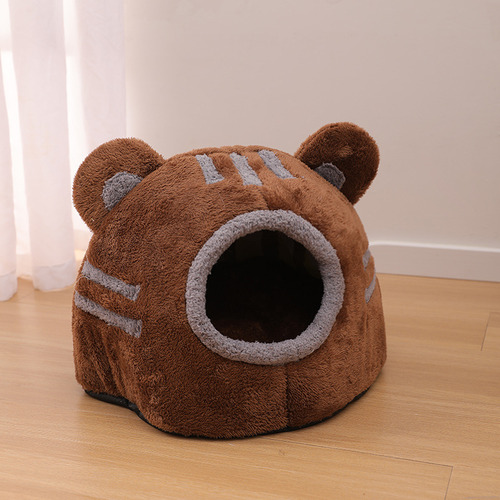 Havo New Semi-enclosed Design Bear Head Cat Kennel