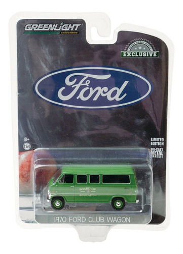 Green 1970 Ford Club Wagon Van 1/64 - A Pedido_exkarg