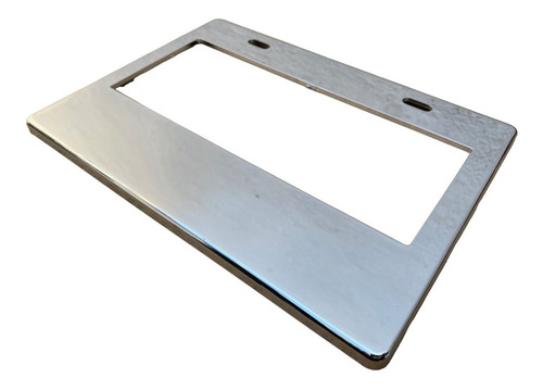 Marco Porta Placa Ancha Motocicleta Numéric Cromo / Tornasol