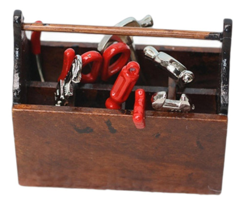 Caja De Herramientas De Reparación En Miniatura A Escala