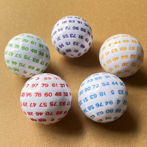Dados De 100 Lados, Acrílico, Único D100, Dados De Jogo Para