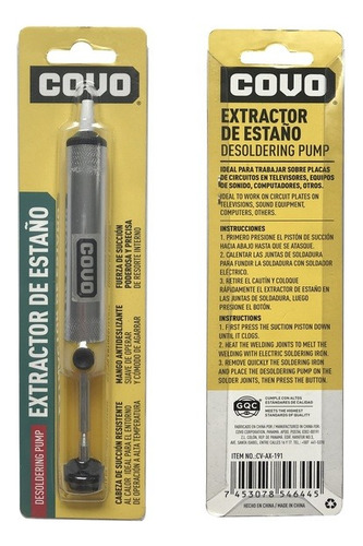 Extractor Succionador Desoldador De Estaño Covo (pack X 2)