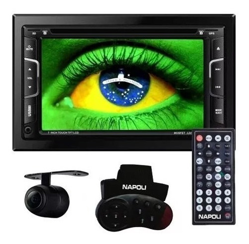 Stereo Napoli 7445 Sd Usb Bluetooth Tv Gps Doble Din Mirror