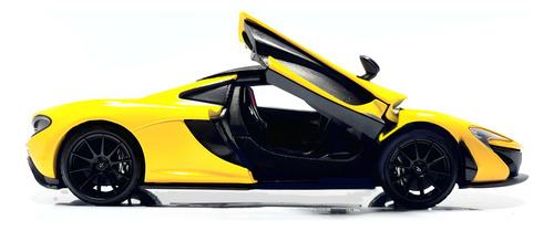 Pieza Única Coleccionismo Mclaren P1 1/24 Escala Metal Zamak Naccar Yellowish +black / Amarilla Nácar +negro