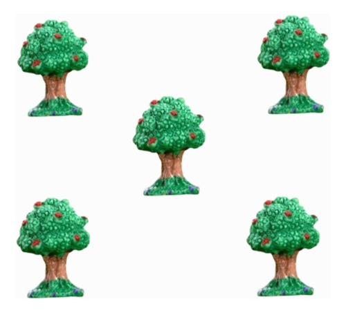 Set 5 Árboles Miniatura Terrario Micro Paisaje Casa Muñecas