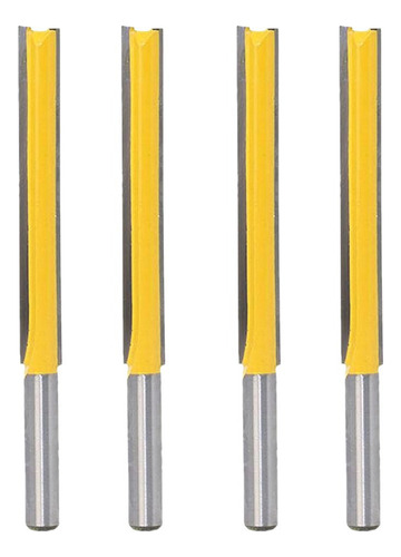 S 4x / Set Fresa Recta Extra Larga Broca Fresa Fresa