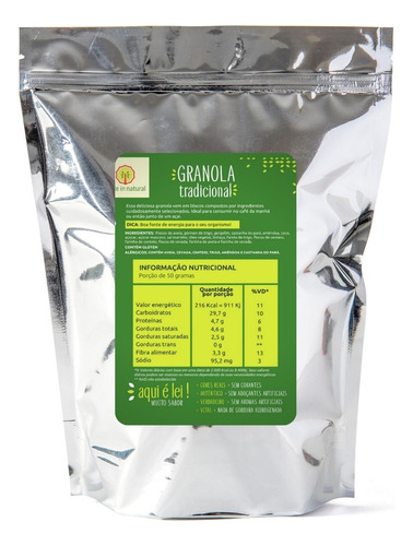 Granola Artesanal Tradicional - 1kg - Made In Natural