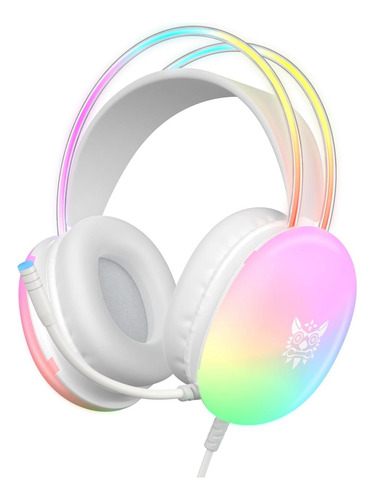 Auriculares Para Juegos Con Micrófono, Iluminación Rgb Rainb