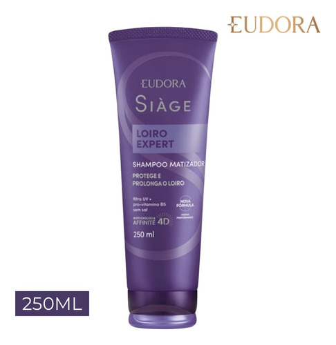 Shampoo Loiro Expert Matizador Proteção Cabelos 250ml Siàge