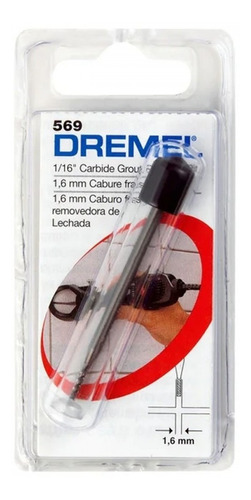 Broca Para Remoción De Juntas 1,6 Mm Dremel 569