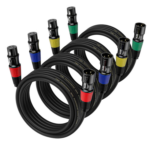 Kit De Cables Para Microfono Ebxya Xlr, Conector De 3 Pines