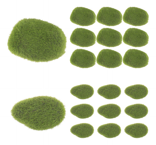 Adorno De Pared Con Piedra Artificial De Musgo Artificial, M