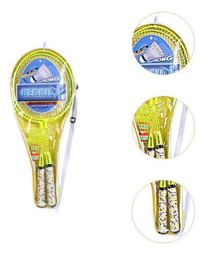 Juego De Raqueta De Bádminton Para Niños, Amarillo