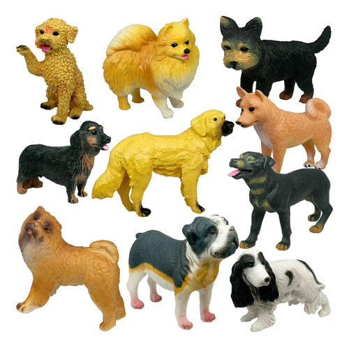 Higherbros Juego De 10 Figuras Grandes Para Perros, Juguete.