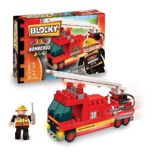 Blocky Bomberos 1 Bloques Para Armar Coche Bomba Juguete