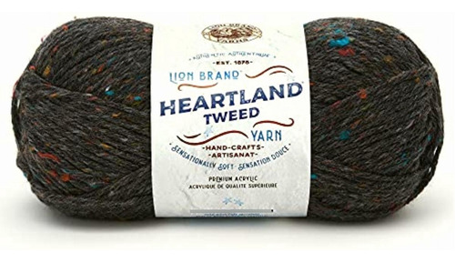 Lion Brand, Lana Heartland, Black Canyon Tweed, 1