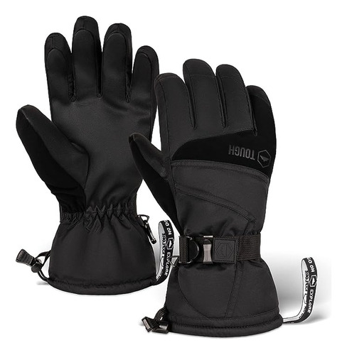 Guantes De Nieve Tough Outdoors Black Snow Ski Adulto