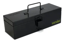 Comprar Caixa De Ferramentas Metalica Tipo Bau S/bandeja 35cm Vonder Cor Preto no Mercado Livre