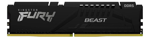 Memoria RAM Fury Beast gamer color negro 16GB 1 Kingston KF556C40BB-16