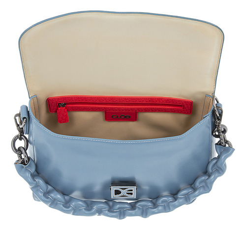 Bolsa Crossbody Cloe Llidela Grande Color Azul