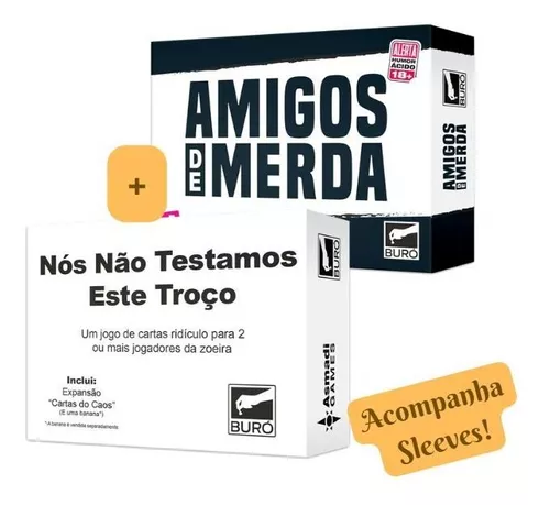 Nós Não Testamos Esse Troço - Jogo de Cartas - Buró Jogos (Em